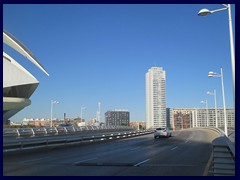 City of Arts and Sciences 101 - Montalivet bridge towards Torre de Francia.